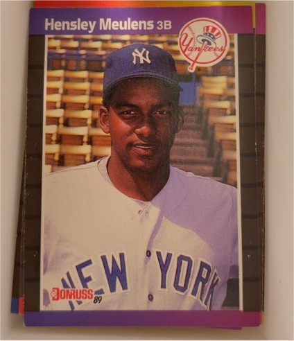 1989 Donruss #547 Hensley Meulens — front