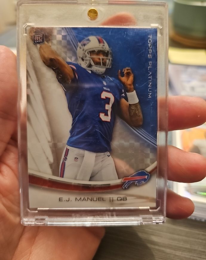 2013 Topps Platinum #104 E.J. Manuel — front