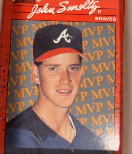 1990 Donruss #BC-12 John Smoltz — front