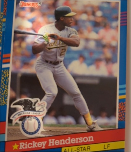 1991 Donruss #53 Rickey Henderson — front