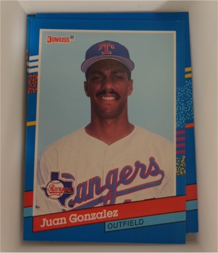 1991 Donruss #371 Juan Gonzalez — front