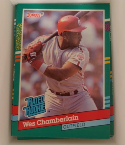 1991 Donruss #423 Wes Chamberlain — front