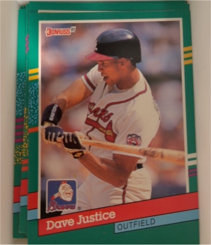1991 Donruss #548 Dave Justice — front