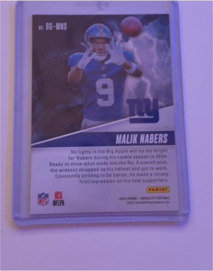 2024 Panini Absolute Football #BS-MNS Malik Nabers — front
