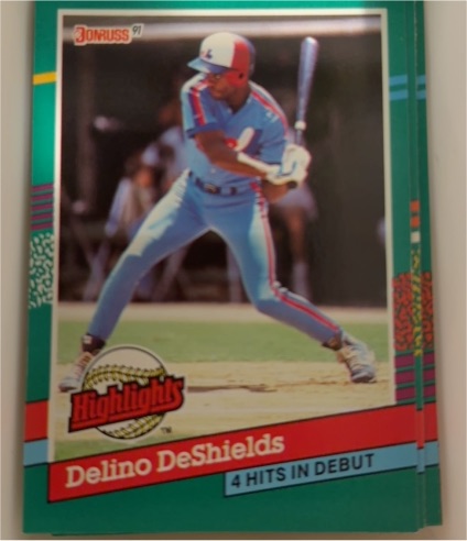 1991 Donruss Baseball Highlights #BC-16 Delino DeShields — front