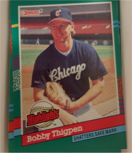 1991 Donruss Bonus Cards #BC-20 Bobby Thigpen — front