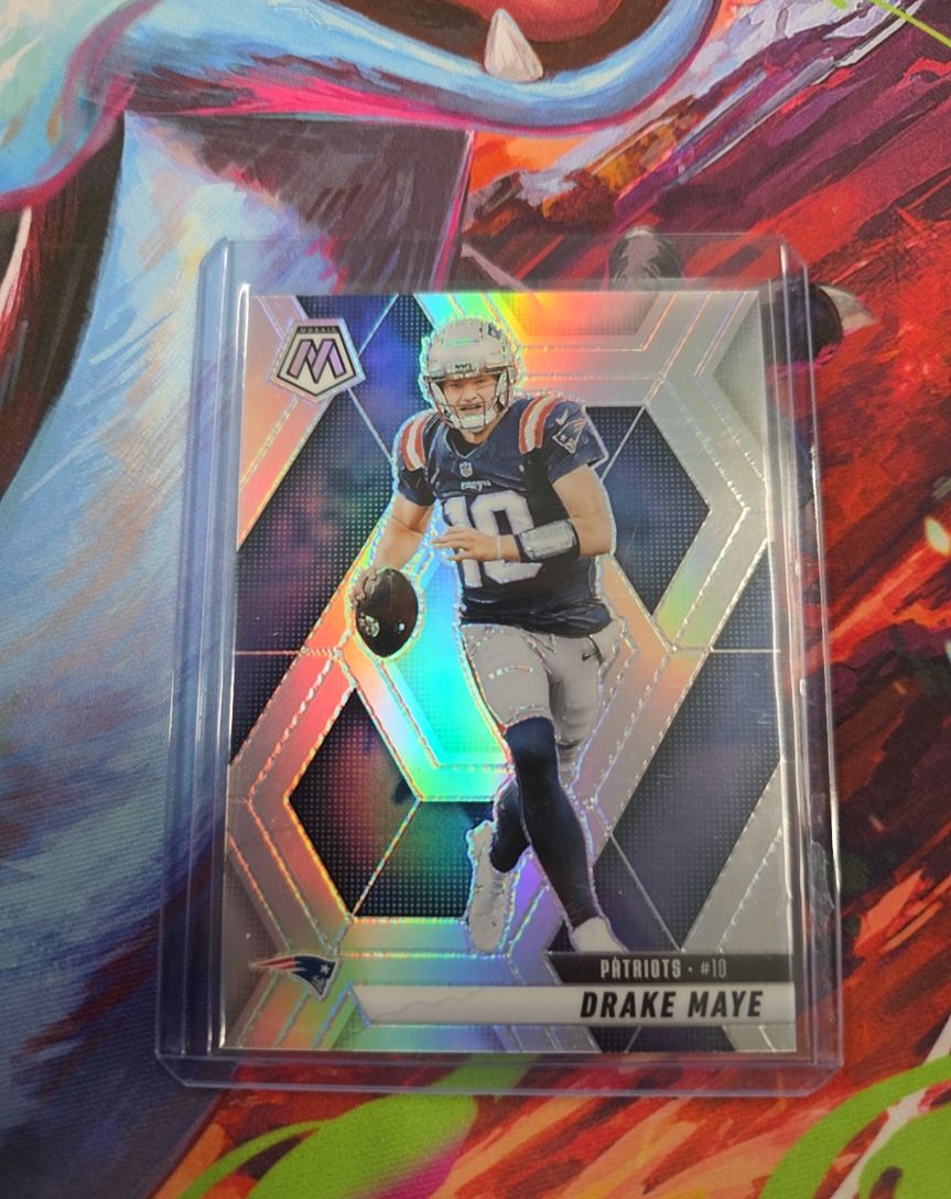 2025 Panini Mosaic #28 Drake Maye — front