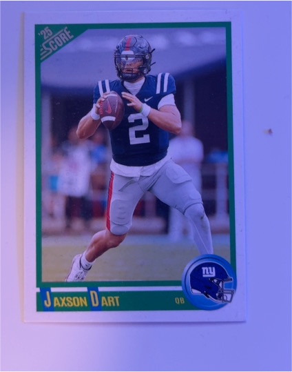2025 Panini Score #9 Jaxson Dart — front
