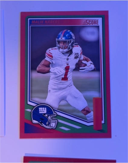 2025 Panini Score #105 Malik Nabers — front