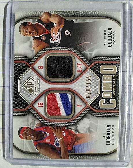 2009-10 Upper Deck SP Game Used Combo Materials #CM-AI Andre Iguodala — front