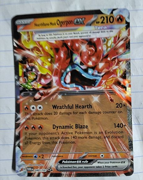 2024 Pokémon SV06 Twilight Masquerade #040 Hearthflame Mask Ogerpon EX — front