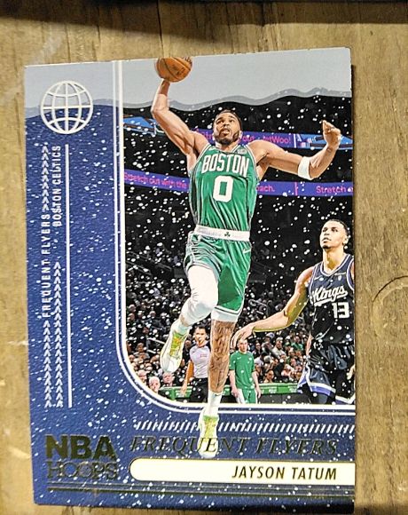 2024-25 Panini NBA Hoops #2 Jayson Tatum Frequent Flyers — front