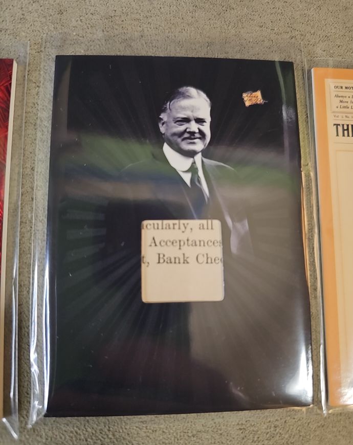 2024 Pieces of the Past Herbert Hoover Document Relic — front