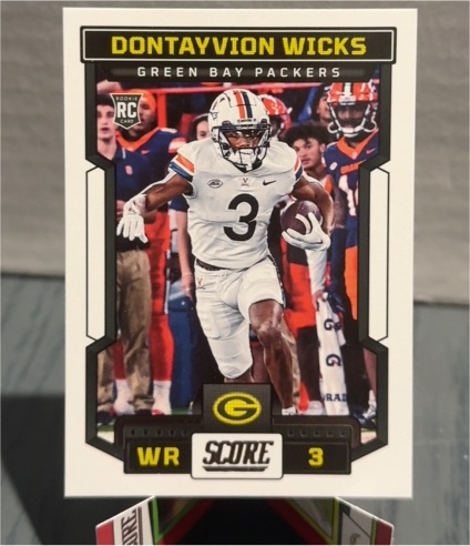 2023 Panini Score #358 Dontayvion Wicks — front