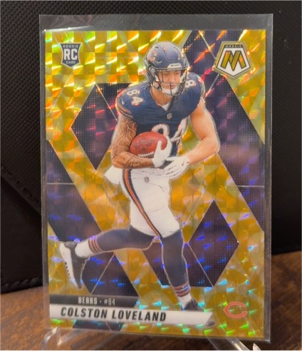 2021 Panini Mosaic # Colston Loveland Rookie Card — front