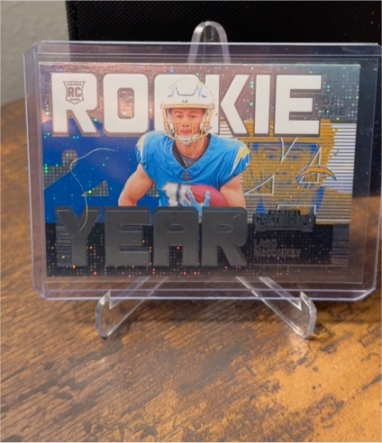 2024 Panini Contenders #20 Ladd McConkey Rookie of the Year — front