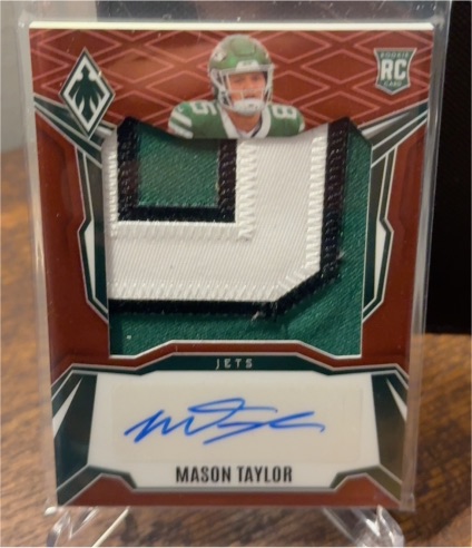 2025 Panini Phoenix Rookie Patch Auto Mason Taylor — front