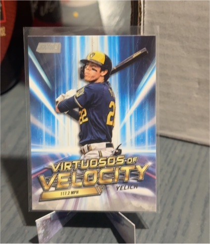 2023 Topps Stadium Club Virtuosos of Velocity #VV-25 Christian Yelich — front