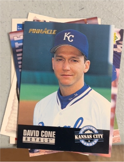 1993 Pinnacle #489 David Cone Kansas City Royals Hometown Heroes — front