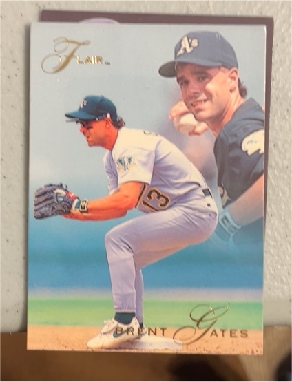1993 Fleer Flair #258 Brent Gates — front