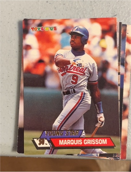 1993 Topps Stadium Club Toys R Us #9 Marquis Grissom — front