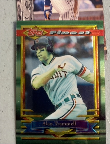 1994 Topps Finest #159 Alan Trammell — front