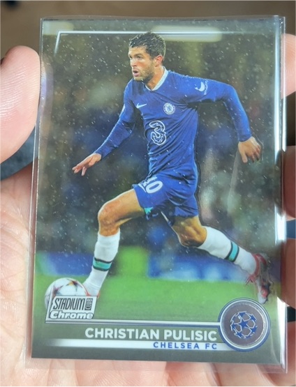 2022-23 Topps Stadium Club Chrome UEFA #41 Christian Pulisic Chelsea FC — front