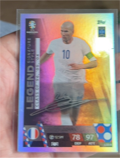 2024 Topps Match Attax UEFA Euro #LSS7 Zinedine Zidane — front
