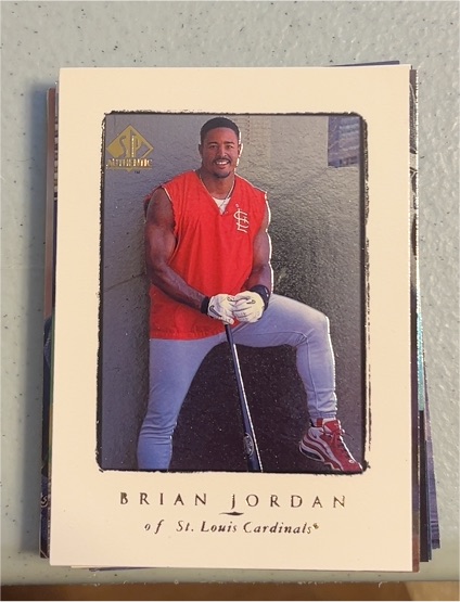 1998 SP Authentic #162 Brian Jordan — front
