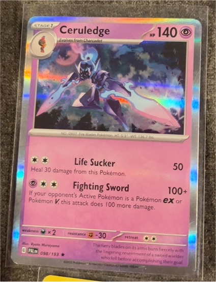 2023 Pokémon Scarlet & Violet Paldea Evolved #098 Ceruledge — front