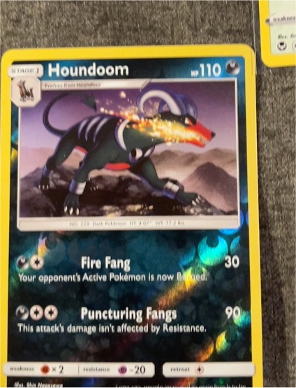 2017 Pokemon Crimson Invasion #59 Houndoom — front