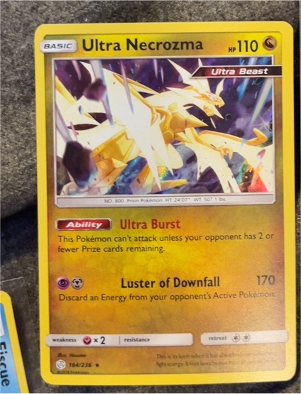 2019 Pokémon TCG Cosmic Eclipse #164 Ultra Necrozma — front