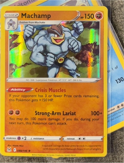2022 Pokemon Sword & Shield Lost Origin #088 Machamp — front