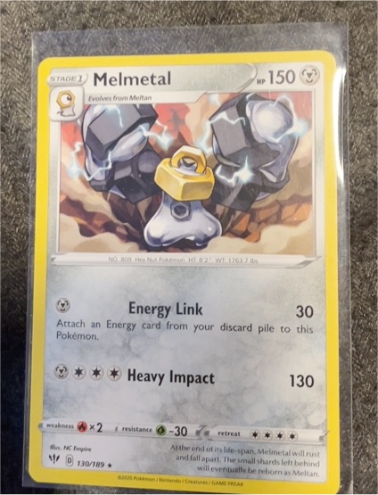 2020 Pokémon Darkness Ablaze #130 Melmetal — front