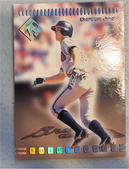 1999 Pacific Private Stock #9 Chipper Jones — front