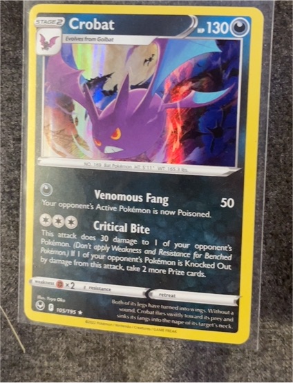 2022 Pokémon TCG Silver Tempest #105 Crobat — front