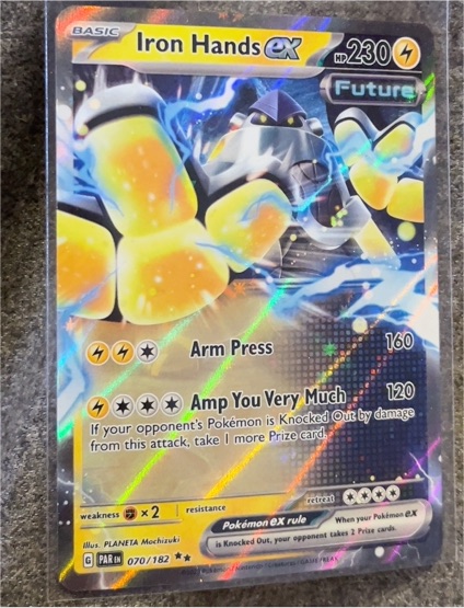 2024 Pokémon SV04: Paradox Rift #070 Iron Hands ex — front