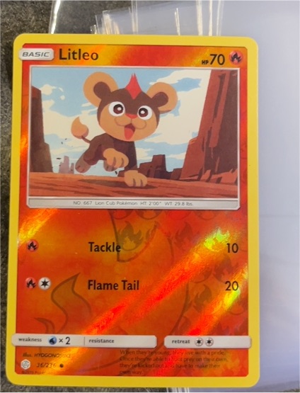 2019 Pokemon Sun & Moon Cosmic Eclipse #36 Litleo — front