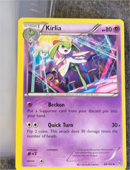 2016 Pokémon XY BREAKthrough #69 Kirlia — front
