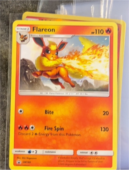 Flareon SM186 Pokémon Promo — front