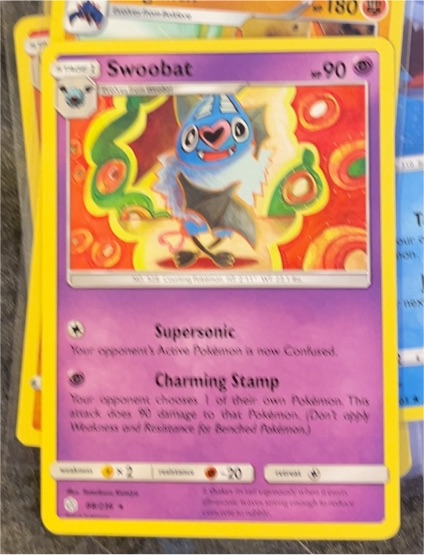 2019 Pokémon Sun & Moon Cosmic Eclipse #88 Swoobat — front