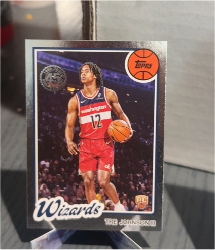 2025-26 Topps #80BK-97 Tre Johnson III Washington Wizards — front