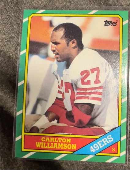 1986 Topps #169 Carlton Williamson — front