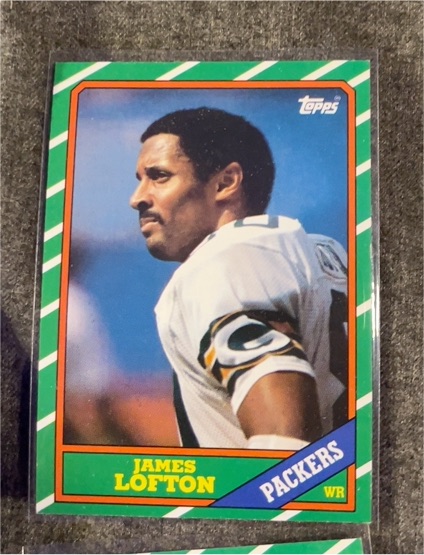 1986 Topps #218 James Lofton — front