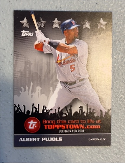 2009 Topps Ticket to ToppsTown #TTT13 Albert Pujols — front