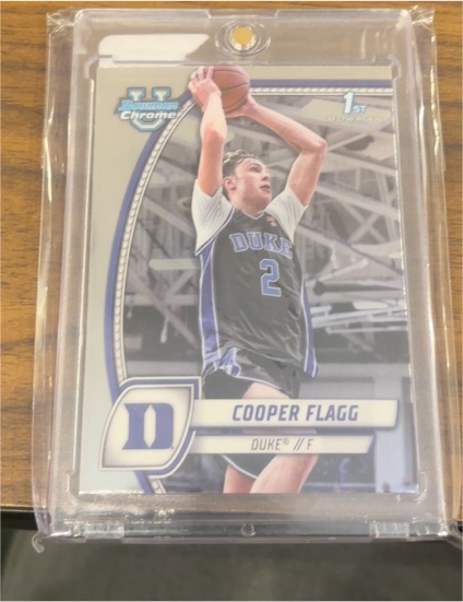 2024-25 Bowman University Chrome #16 Cooper Flagg — front