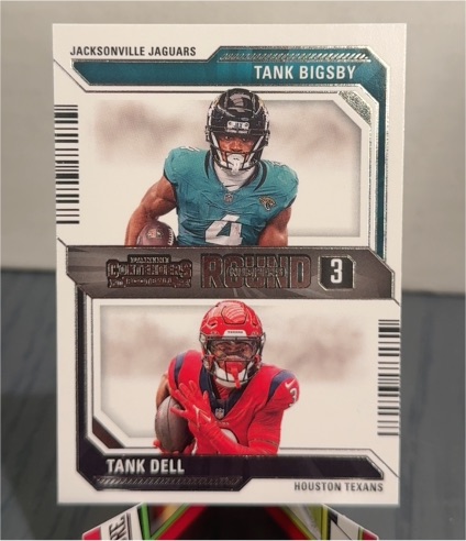 2023 Panini Contenders Round Numbers #17 Tank Bigsby & Tank Dell — front