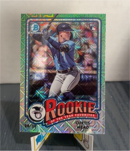2024 Bowman Chrome #ROY-10 Curtis Mead Rookie of the Year Favorites Mojo — front