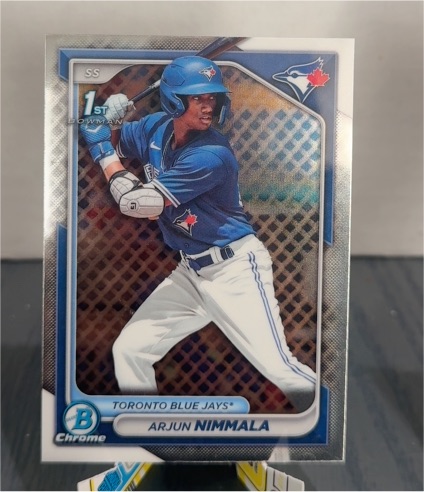 2024 Bowman Chrome #BCP-142 Arjun Nimmala — front