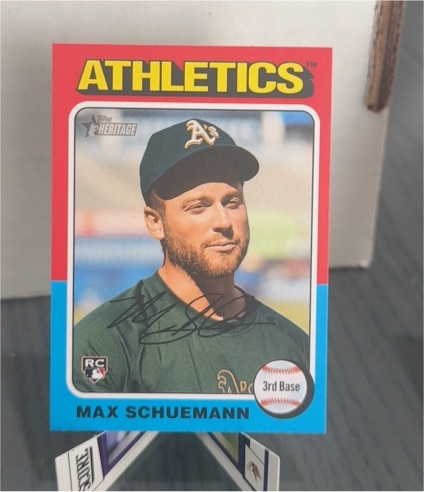 2024 Topps Heritage High Number #712 Max Schuemann — front